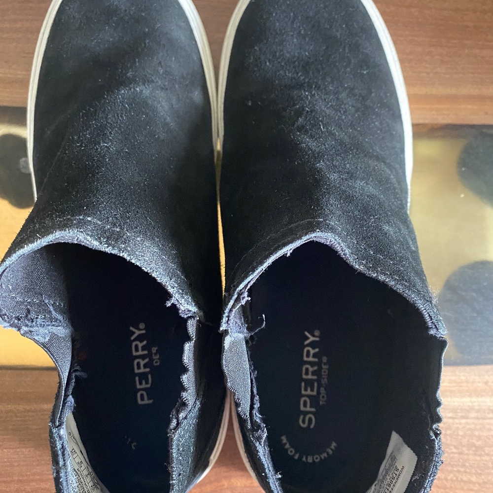 Sperry Top Sider women's black slip on bootie size 7.5 - Picture 6 of 12